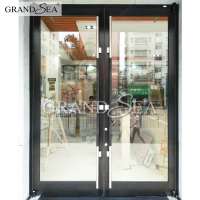 Aluminium casement front door designs  intelligent glass casement  french style commercial use door