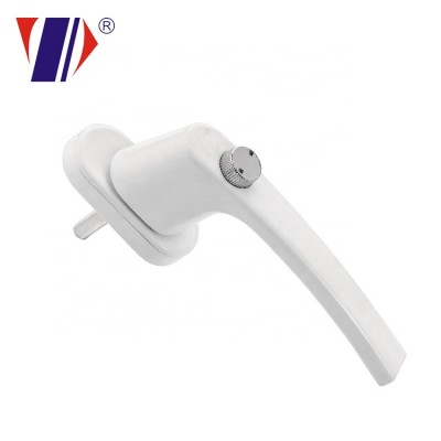 Single side casement door handle with lock