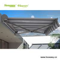 Double sided retractable aluminum window awning electric for home door