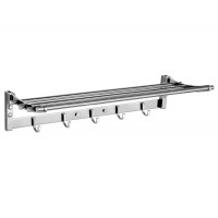 Stainless steel bathroom folding towel rack