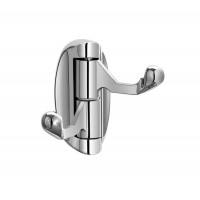 Zinc alloy movable triple robe hook