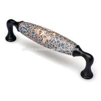 Wholesale Antique furniture zinc alloy ceramic handle